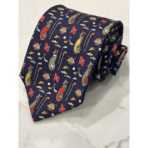 Beaufort Tie Rack Golf Bag Silk Tie 61.5 x 3.75 XL Long Sports Outdoors Clubs